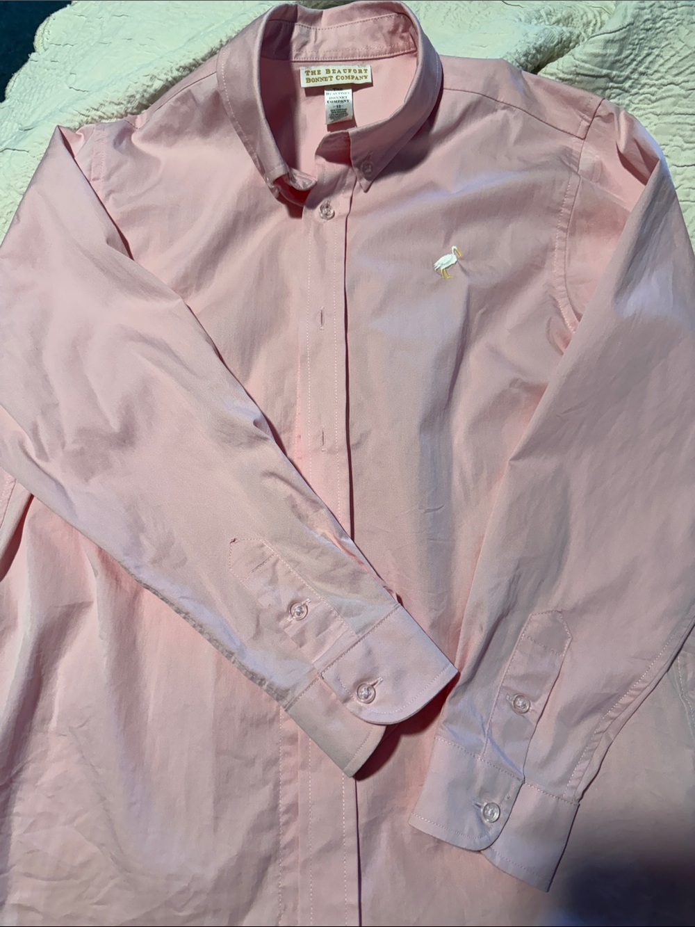 The Beaufort Bonnet Company Light Pink Button-Down Shirt